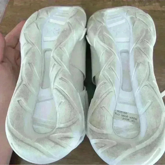 Adidas Y-3 Qasa High Triple White Size 6.5 - Picture 3 of 12